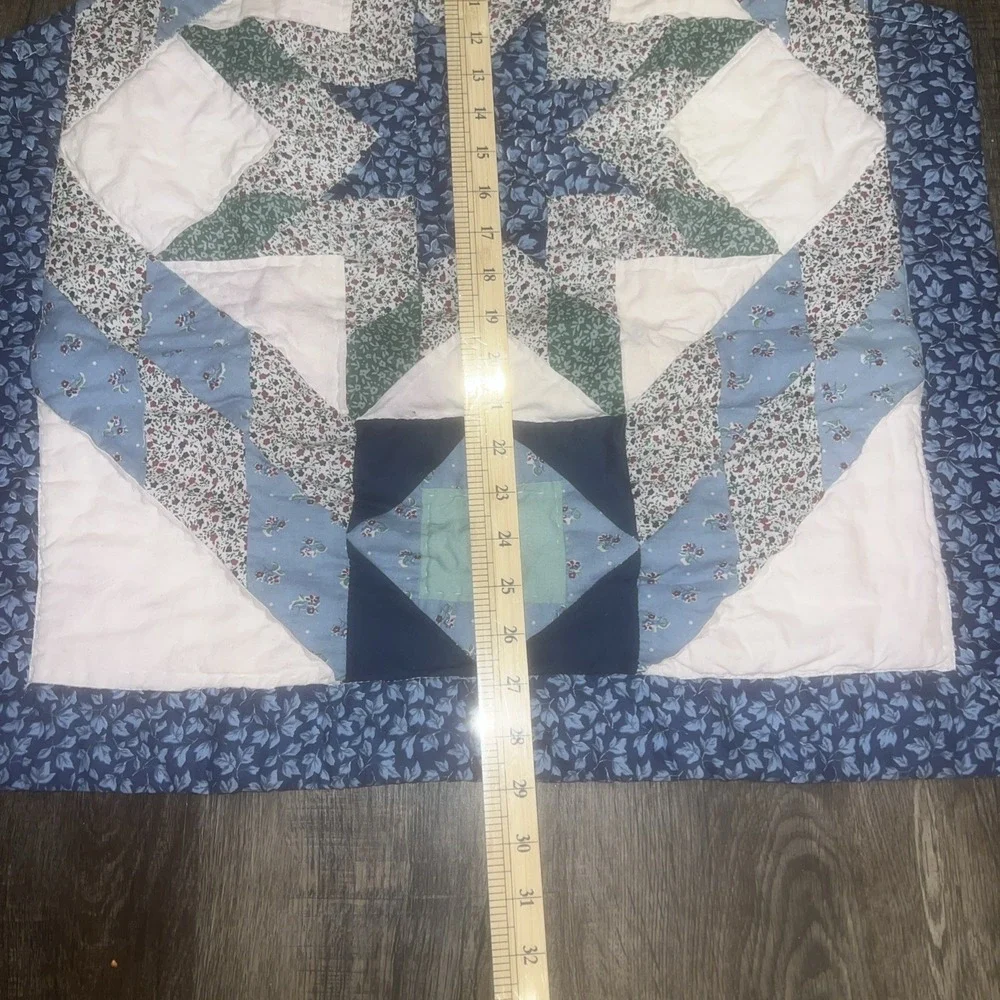 Quilted Kitchen Apron Blue Color Adult
